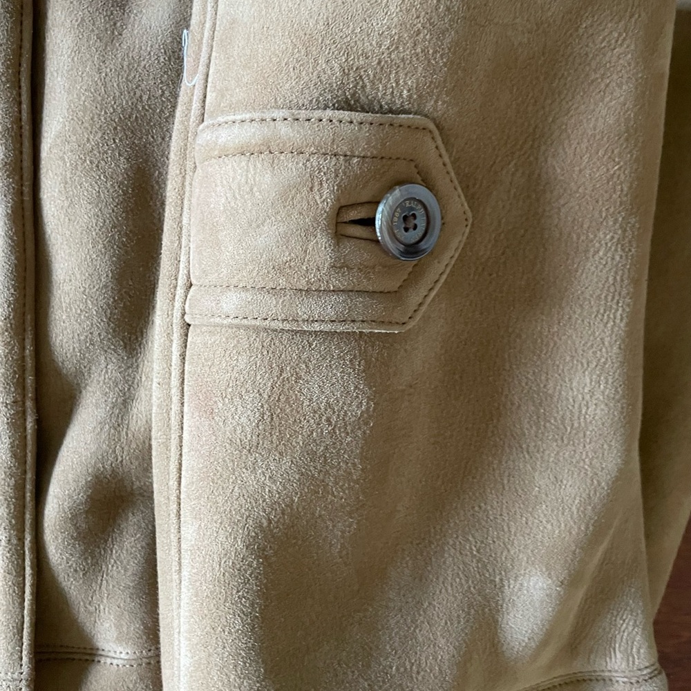 Ralph Lauren black label genuine long shearling coat M - Picture 4 of 10